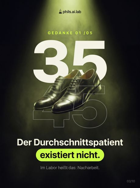 Slide: Der Durchschnittspatient existiert nicht