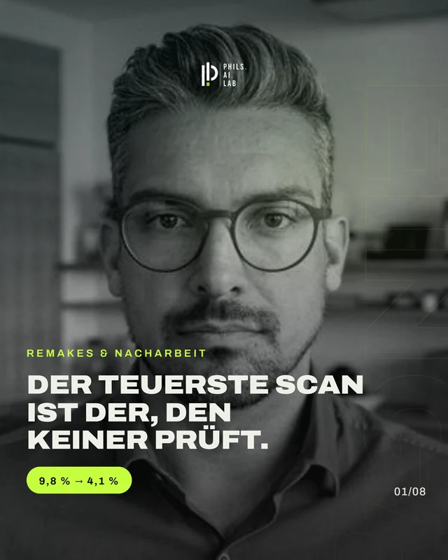 Cover-Slide: Der teuerste Scan ist der, den keiner prüft.